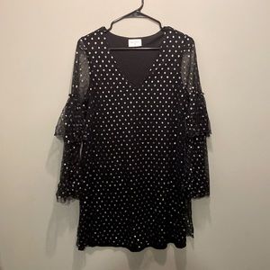 Boutique NYE Peasant Sleeve Dress, Very Comfortable, Aline